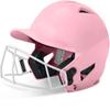 Champro Rise Pro Girls Softball Batting Helmet with Face Guard - Girls Softball Helmets - Bio Fresh/DRI-Gear Moisture Wicking Pad Liner - Pink, Senior view 1