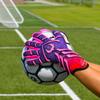 Renegade GK Apex Flare 2.0 Professional Strapless Goalie Gloves | 4mm EXT Contact Grip | Blue & Pink Soccer Goalkeeper Gloves (Size 6, Youth, Junior, Evo Neg. Cut, Level 5.5) view 3