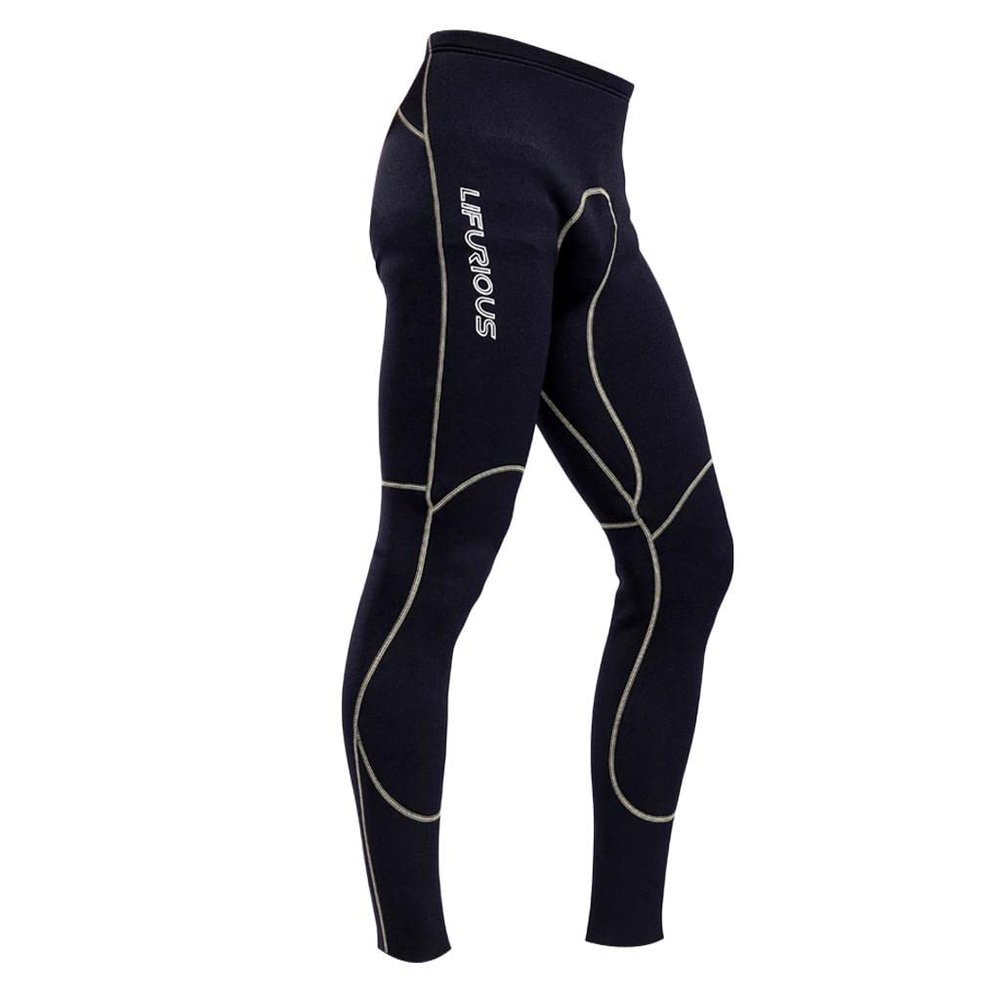 Prettyia Wetsuit Men Diving Pants 5mm Neoprene Keep Warm for Snorkeling Fishing Diving Surfing Canoeing, Black, L