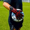 Renegade GK Apex Phoenix 2.0 Professional Strapless Goalie Gloves | 4mm EXT Contact Grip | Black & Red Soccer Goalkeeper Gloves (Size 7, Youth, Junior, Evo Neg. Cut, Level 5.5) view 3