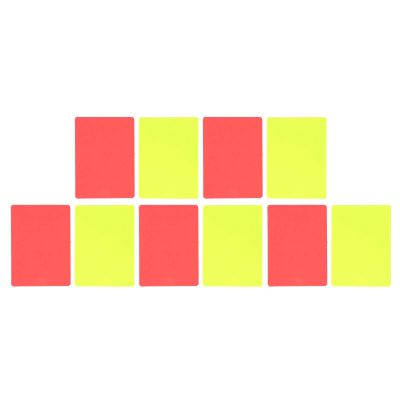 5 Sets of Sports Soccer Referees red and Yellow Cards Set, Special Supplies for Soccer Referees, Used for Amateur and Professional Soccer Games 11x8cm