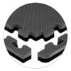 American Floor Mats - Interlocking Puzzle Exercise Gym Mats: Ultimate Reversible Foam Tiles: 3/4" Thick - Single Tile (4 sq ft) - Black/Grey view 1