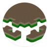 American Floor Mats - Interlocking Puzzle Exercise Gym Mats: Ultimate Reversible Foam Tiles: 3/4" Thick - Single Tile (4 sq ft) - Brown/Green view 1