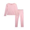 Eddie Bauer Kids Thermal Underwear Set - 2 Piece Performance Base Layer Shirt and Thermal Pants for Boys and Girls (5-12), Size 16, Soft Pink view 2