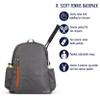 Ame & Lulu R. Scott Tennis Backpack - Charcoal/Orange view 3