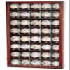 40 Baseball Acrylic Cubes Display Case (Cherry) view 1