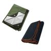 Arcturus Heavy Duty Survival Blanket in Olive Green - Insulated Thermal Reflective Tarp - 60" x 82" Bundle with Military Wool Blanket in Navy - 4.5 lbs, Warm, Thick, Washable, Large 64" x 88" view 1