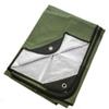 Arcturus Heavy Duty Survival Blanket in Olive Green - Insulated Thermal Reflective Tarp - 60" x 82" Bundle with Military Wool Blanket in Navy - 4.5 lbs, Warm, Thick, Washable, Large 64" x 88" view 2