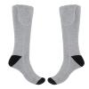 Rechargeable Heated Socks 3-Stage Temperature Control Reusable Electric Heated Socks for Skiing (Grey) view 2