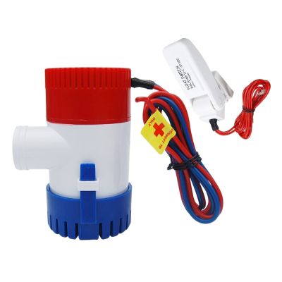wrtgerht Mini Power Small Pump 1100GPH 12V Electric Marine Submersible Bilge Sump Water Pump with Switch for Boat Automatic Control Switch Combination Set