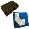 Arcturus Heavy Duty Survival Blanket in Blue - Insulated Thermal Reflective Tarp - 60" x 82" Bundle With Arcturus Military Wool Blanket in Olive Green - 4.5 lbs, Warm, Thick, Washable, Large 64" x 88" view 1