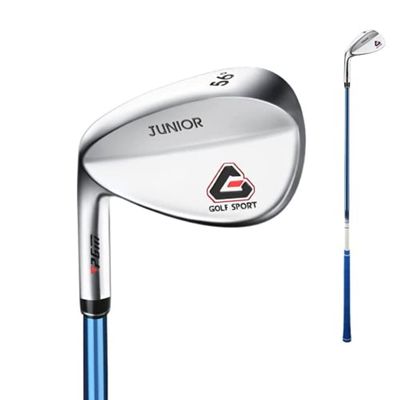 Golf Sand Wedge Left Handed Golf Clubs Wedge Kids Widened Bottom 56 Degree Golf Sand Rod for 3-12 Children Boys Girls Golf Wedges (Blue,Age 3-5)