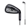 Left Hand & Right Handed Golf Club Iron Men NSR 3#7 Irons Steel Head Golf Club Putter Professional Practice Pole Golf Driver (Black,Right Hand-Steel Rod) view 1