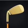 Left Hand & Right Handed Golf Club Iron Men NSR 3#7 Irons Steel Head Golf Club Putter Professional Practice Pole Golf Driver (Gold,Right Hand-Steel Rod) view 3