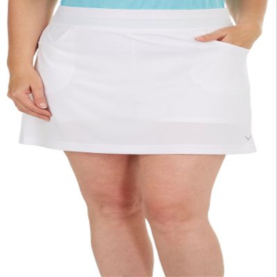 Callaway Women's Womens Heather Skort, Brilliant White, Small