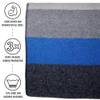 Arcturus Patterned Wool Blanket in Blue White Gray - 4.5lbs Warm, Heavy, Washable, Large Bundle Patterned Wool Blanket in Sunset Peak - 4.5lbs Warm, Heavy, Washable, Large view 4