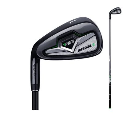 Left Hand & Right Handed Golf Club Iron Men NSR 3#7 Irons Steel Head Golf Club Putter Professional Practice Pole Golf Driver (Black,Left Hand-Carbon Rod-R)