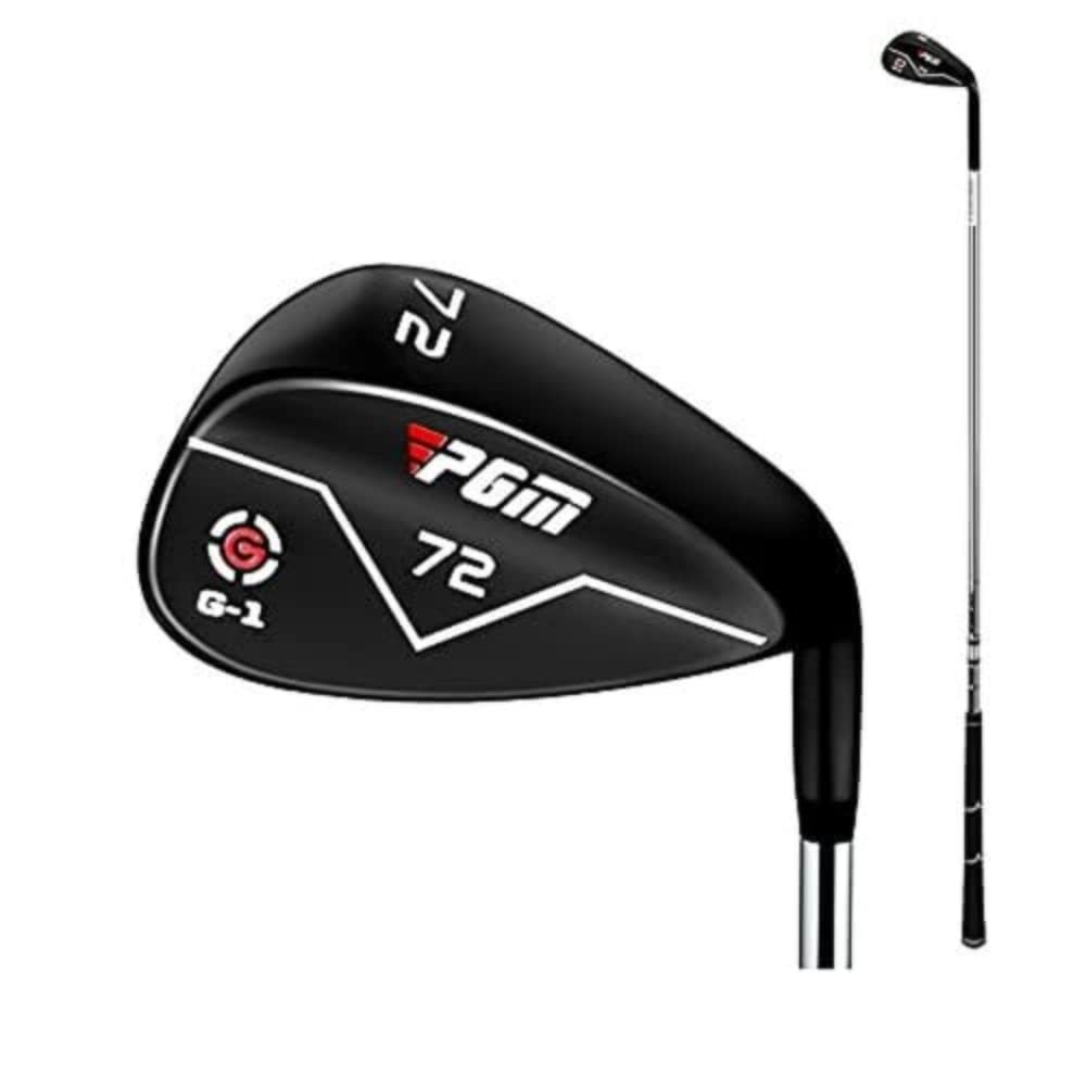 72 Degree Golf Club Wedge CNC Texture Golf Sand Wedge Right Hand for Men Women Steel Rod Sports Clubs Golf Wedges (Black,72 Degree)