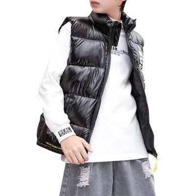 Child Kids Toddler Baby Boys Girls Sleeveless Letter Winter Coats Hooded Jacket Vest Boys Size 4t (Black, 10-13 Years)