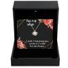 Love Knot Rose Gold Necklace Luxury Box I Wish I had Found You Sooner Love Necklace for Wife, Gift for her, Gift for Wife view 1