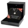 Love Knot Rose Gold Necklace Luxury Box I Wish I had Found You Sooner Love Necklace for Wife, Gift for her, Gift for Wife view 2