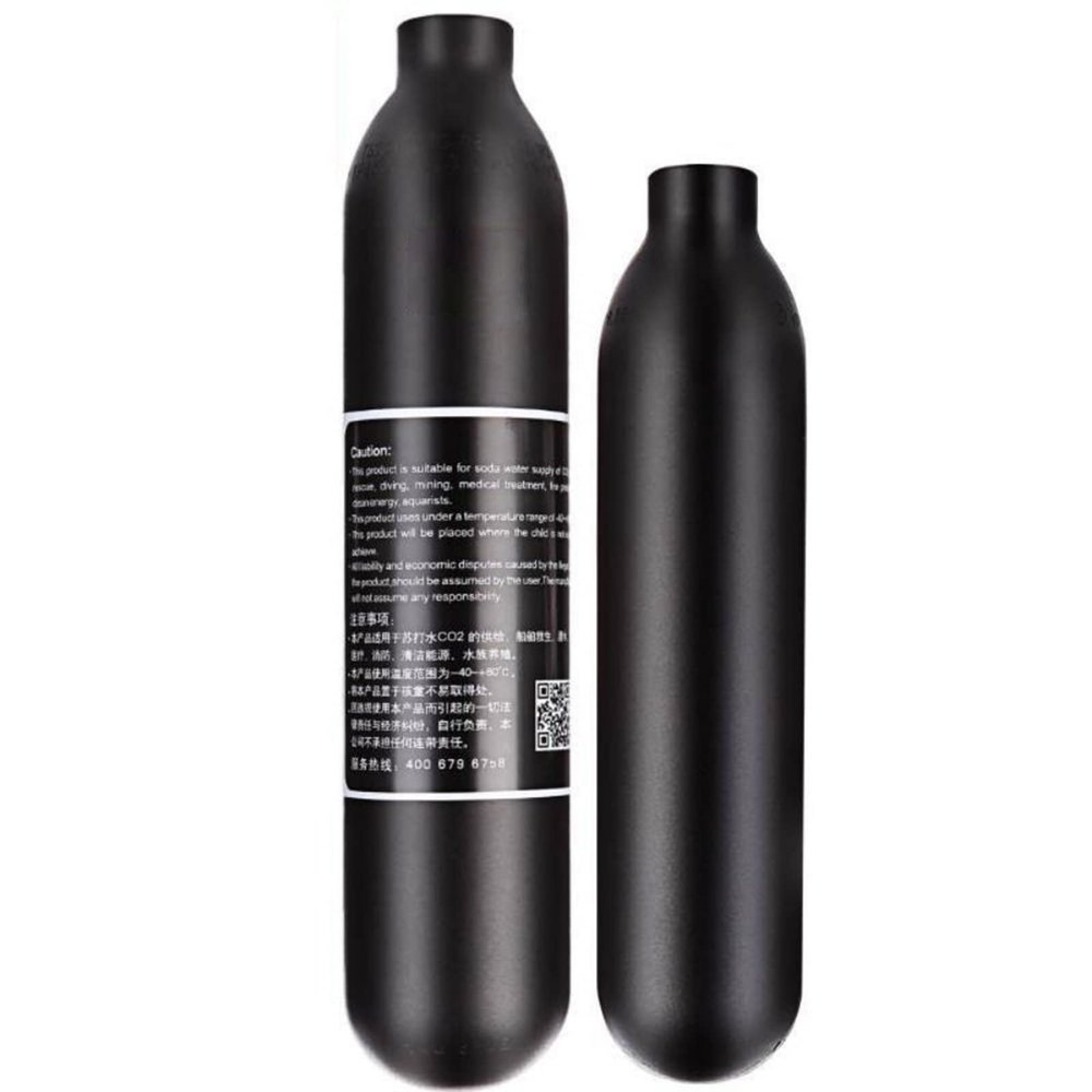 TUXING 4500Psi PCP Paintball Tank 0.35L 4500psi CE Approved Aluminum Cylinder 21Ci Capacity for Paintball or PCP Air Guns (Empty Bottle) M18*1.5
