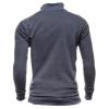 congluoki Sweaters for Men Cardigan Sweatshirt Hoodless Fleece Zip Up Jacket High Neck Lightweight Sueter Para Hombres Dark Grey XXL view 4