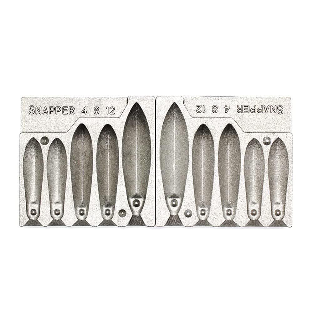 Dimatteo Bank Sinker Molds with 5 Cavities and 4,8,12-Ounce