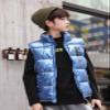 Child Kids Toddler Baby Boys Girls Sleeveless Letter Winter Coats Hooded Jacket Vest Boys Size 4t (Blue, 5-6 Years) view 2