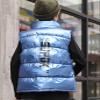 Child Kids Toddler Baby Boys Girls Sleeveless Letter Winter Coats Hooded Jacket Vest Boys Size 4t (Blue, 5-6 Years) view 3