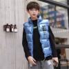 Child Kids Toddler Baby Boys Girls Sleeveless Letter Winter Coats Hooded Jacket Vest Boys Size 4t (Blue, 5-6 Years) view 4