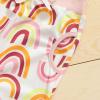 Newborn Infant Baby Girls Cotton Rainbow Autumn Print Long Sleeve Pants Sunflower Baby Blankets for (White, 0-6 Months) view 2
