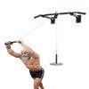 Spancare Pull Up Bar Wall Mounted Chin Up Bar Side Pulley with Lats Bar, Tricep Bar view 4