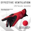 Glove Station - Impulse Guard Tactical Gloves for Men - Touch Screen Working Gloves Ideal for Sports & Outdoors, Motorcycle and Hunting - Red, X-Large view 3