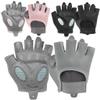 1 Pair Lightweight Breathable Workout Gloves Palm Protection Gym Gloves Enhance Grip Weight Lifting Gloves for Exercise (M, Pink) view 4