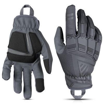 Glove Station - Impulse Guard Tactical Gloves for Men - Touch Screen Working Gloves Ideal for Sports & Outdoors, Motorcycle and Hunting - Gray, Large