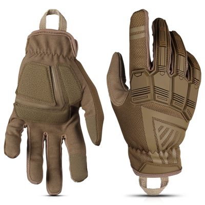 Glove Station - Impulse Guard Tactical Gloves for Men - Touch Screen Working Gloves Ideal for Sports & Outdoors, Motorcycle and Hunting - Tan, Small