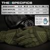 Glove Station - Impulse Guard Tactical Gloves for Men - Touch Screen Working Gloves Ideal for Sports & Outdoors, Motorcycle and Hunting - Green, Large view 4