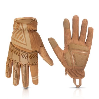 Glove Station - Impulse Guard Tactical Gloves for Men - Touch Screen Working Gloves Ideal for Sports & Outdoors, Motorcycle and Hunting - Tan, Large