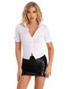 Agoky Women Sexy Office Secretary Costume Teacher Uniform Cosplay Blouse Themed Party Skirt Suits Type A XX-Large view 2