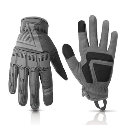Glove Station - Impulse Guard Tactical Gloves for Men - Touch Screen Working Gloves Ideal for Sports & Outdoors, Motorcycle and Hunting - Gray, Medium