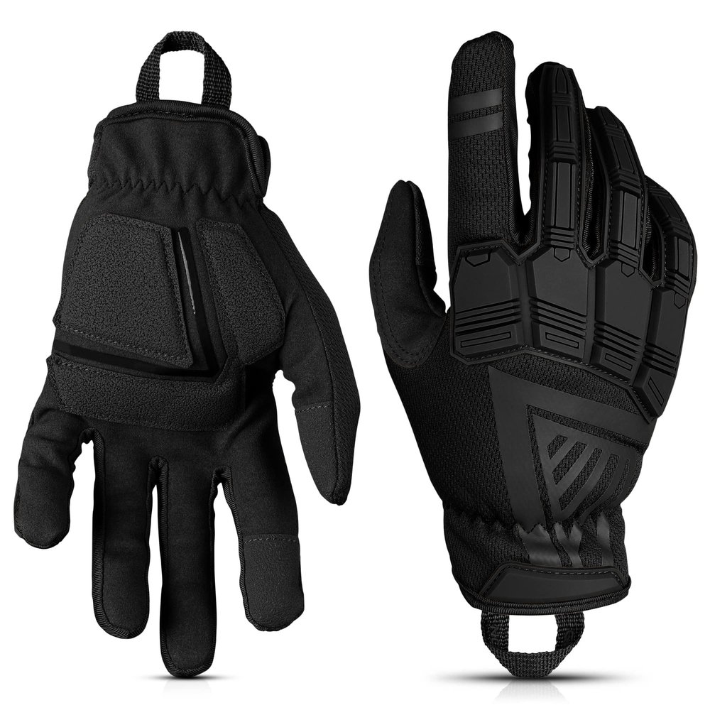 Glove Station - Impulse Guard Tactical Gloves for Men - Touch Screen Working Gloves Ideal for Sports & Outdoors, Motorcycle and Hunting - Black, X-Large