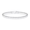 BRIJEWNES 2.5MM 925 Sterling Silver Rope Chain Bracelet for Men 7 In view 1