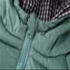 Toddler Kids Baby Boys Girls Winter Warm Jacket Outerwear Plaid Coats Hooded Padded 5t Boys Jacket (Green, 12-18 Months) view 3