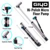 GIYO GM741 High Precision Bike Pump with Gauge - Portable Floor Pump, Durable & Lightweight for Mountain & Road Bikes, 140 PSI, Universal Valve Compatibility view 2