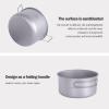 Boundless Voyage Camping Cookware Lightweight Cooking Pot Set Titanium Pot Portable for Outdoor Cooking Traveling Hiking Trekking Backpacking, 1-5 Person (107C-108C-29P) view 4