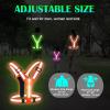 OMKHE LED Reflective Vest Running Gear, Lights Up Running Vest Rechargeable, High Visibility Reflective Running Gear for Night Walking Running Cycling Jogging view 4