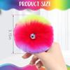 Blaward 2 Pieces Roller Skate Pom Poms for Women Girls Princess Tie-on Ice Skate Pompom Puff Balls with Jingle Bells Fuzzy Pom Poms for Quad Roller Skate Accessories view 2