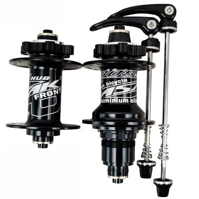 HSQMA MTB Bike Disc Brake Hubs 32 Holes Bicycle Bearing Hub 120 Clicks 6 Claws QR 100/135mm Front Rear Hub Set XD/XDR 11 12 Speed (Color : 32H Black)