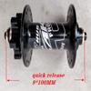 HSQMA MTB Bike Disc Brake Hubs 32 Holes Bicycle Bearing Hub 120 Clicks 6 Claws QR 100/135mm Front Rear Hub Set XD/XDR 11 12 Speed (Color : 32H Black) view 2
